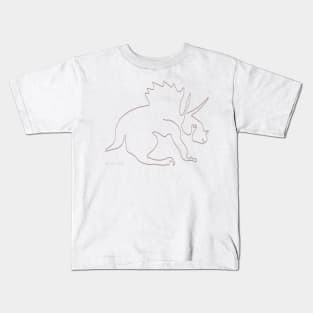 Maastrichtien Triceratops Ceratopia Cream Color - Oneliner Kids T-Shirt